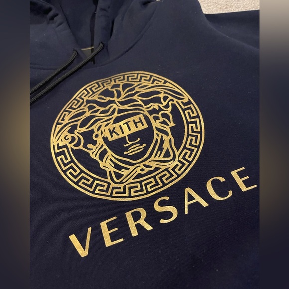 Versace Other - Versace x Kith Medisa Hoodie Navy XL